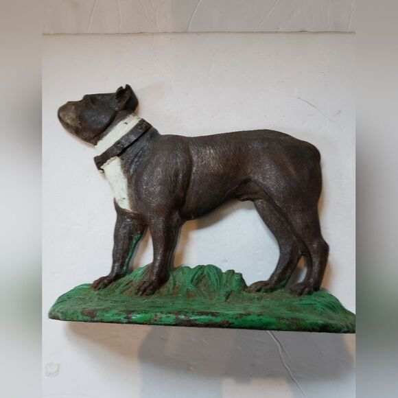 Vintage Cast Iron Bulldog DoorStop - Picture 5 of 6